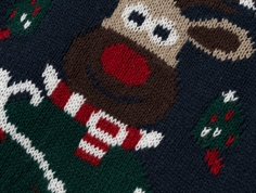 Name It dark sapphire jul strikbluse